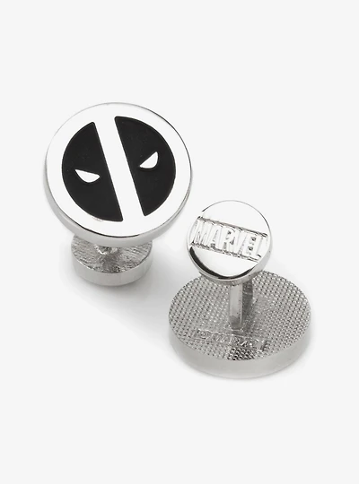 Marvel Deadpool Silver Mask Cufflinks