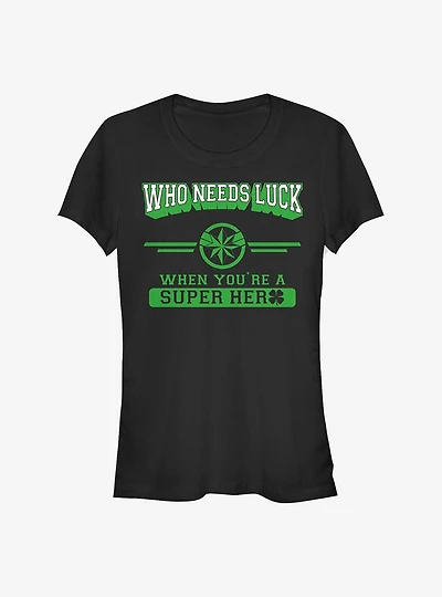 Marvel Captain Clover Collegiate Girls T-Shirt
