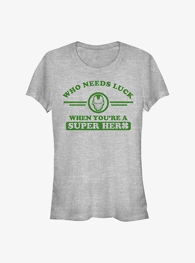 Marvel Iron Man Clover Collegiate Girls T-Shirt