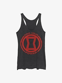 Marvel Black Widow Power Of Black Widow Girls Tank