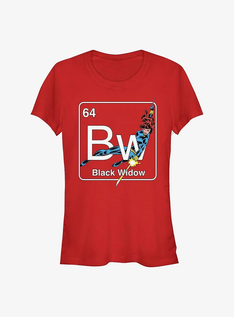 Marvel Black Widow Periodic Girls T-Shirt
