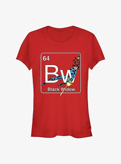 Marvel Black Widow Periodic Girls T-Shirt