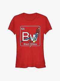 Marvel Black Widow Periodic Girls T-Shirt
