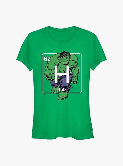 Marvel The Hulk Periodic Girls T-Shirt