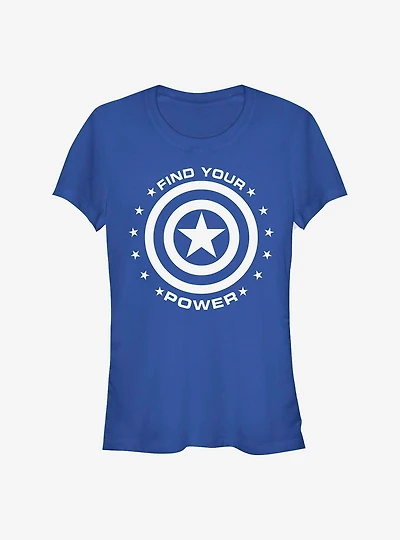 Marvel Captain America Captain Power Girls T-Shirt