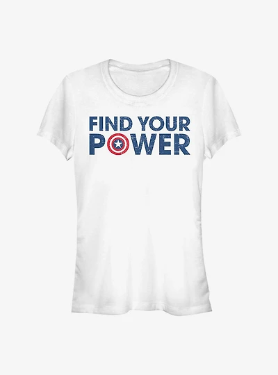 Marvel Captain America Shield Power Girls T-Shirt