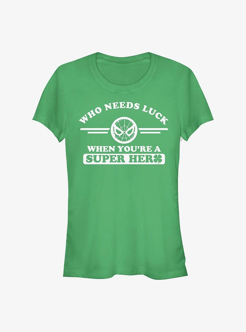 Marvel Spider-Man Spidey Clover Collegiate Girls T-Shirt