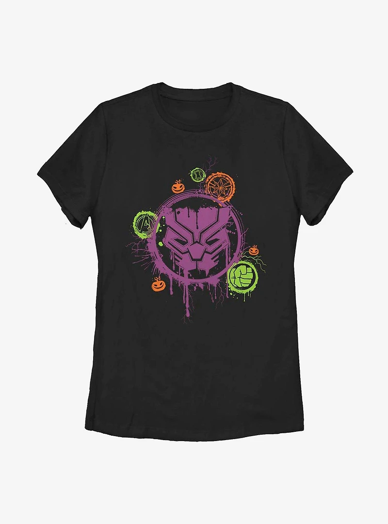 Marvel Avengers Panther Stencil Womens T-Shirt