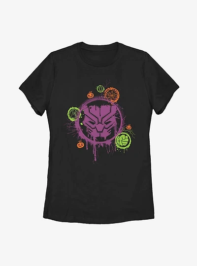 Marvel Avengers Panther Stencil Womens T-Shirt