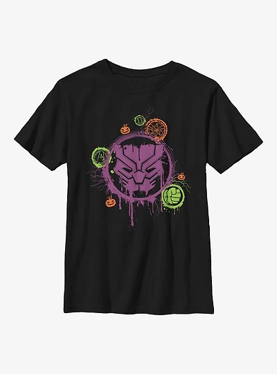 Marvel Avengers Panther Stencil Youth T-Shirt