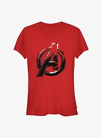 Marvel Avengers Logo Sketch Girls T-Shirt