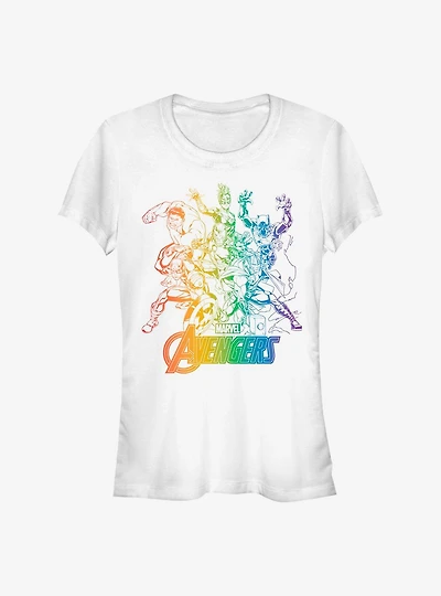 Marvel Avengers Rainbow Girls T-Shirt