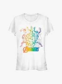 Marvel Avengers Rainbow Girls T-Shirt