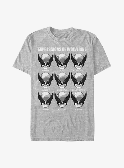 Marvel Wolverine Expressions Of T-Shirt