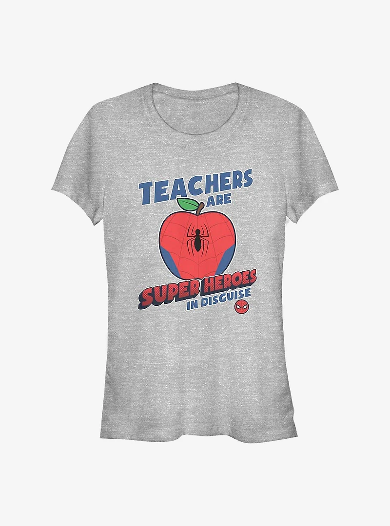 Marvel Spider-Man Teachers Are Superheroes Girls T-Shirt