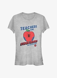 Marvel Spider-Man Teachers Are Superheroes Girls T-Shirt