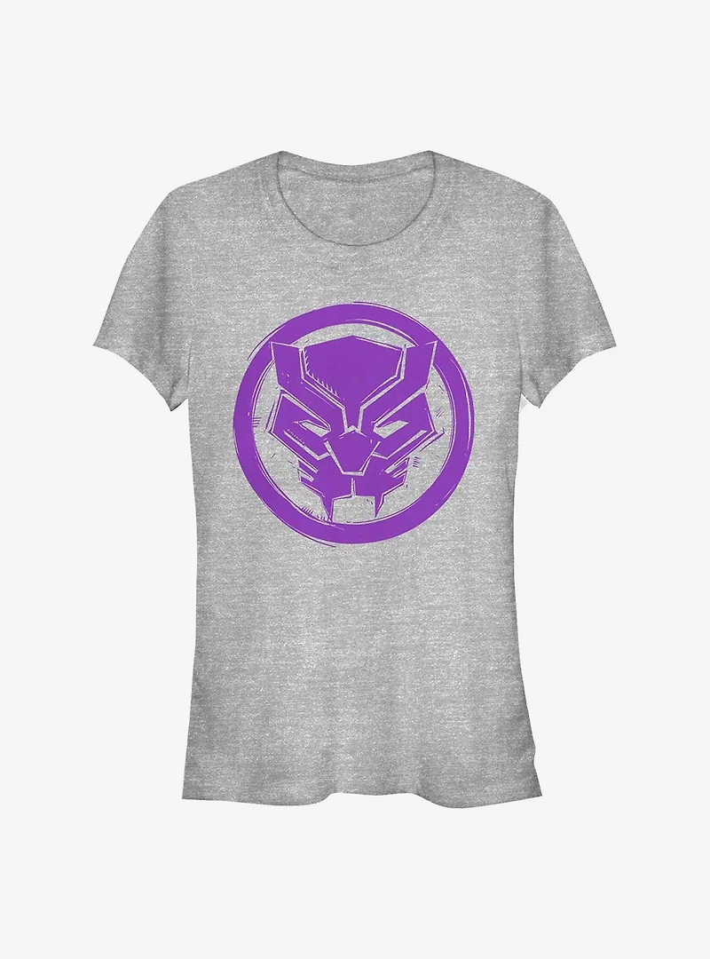 Marvel Black Panther Woodcut Girls T-Shirt