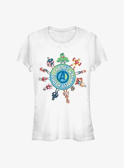 Marvel Avengers Planet Heroes Girls T-Shirt