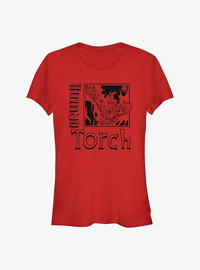 Marvel Fantastic Four Torch Pose Girls T-Shirt