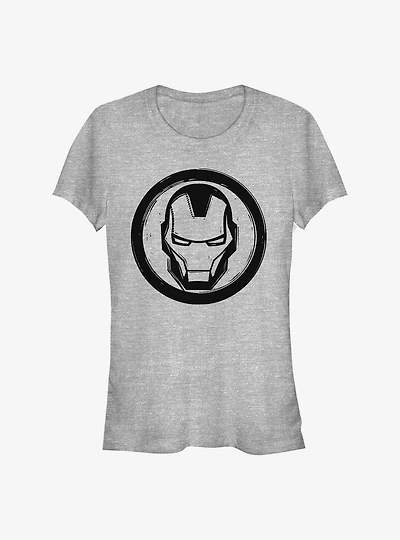 Marvel Iron Man Woodcut Ironman Girls T-Shirt