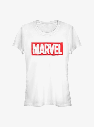 Marvel Logo Cut Girls T-Shirt