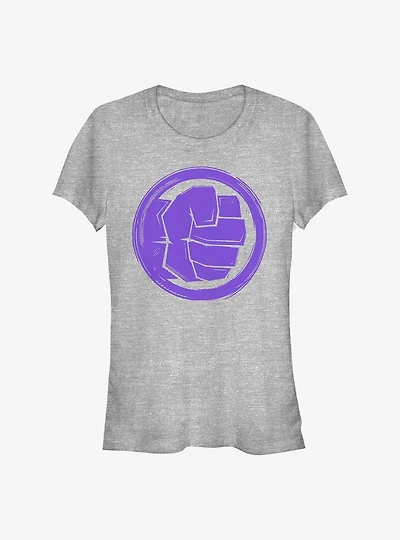 Marvel The Hulk Woodcut Girls T-Shirt
