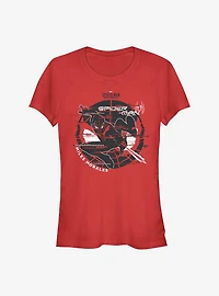 Marvel Spider-Man Miles Morales Two Tone Glitch Art Girls T-Shirt