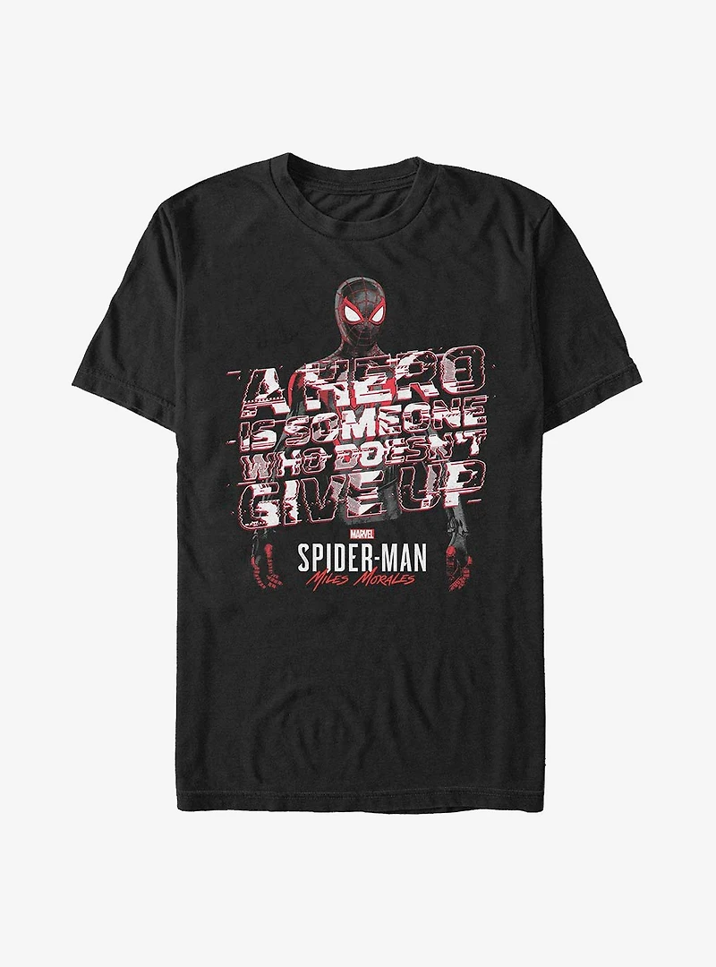 Marvel Spider-Man Miles Morales A Hero Editorial T-Shirt