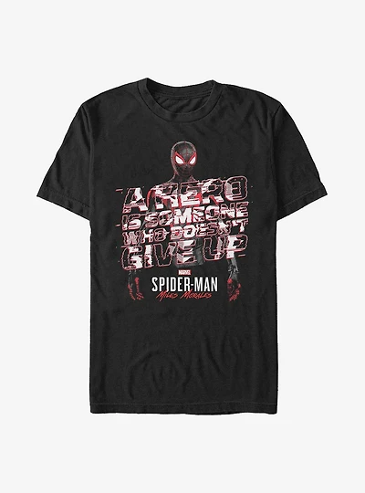 Marvel Spider-Man Miles Morales A Hero Editorial T-Shirt