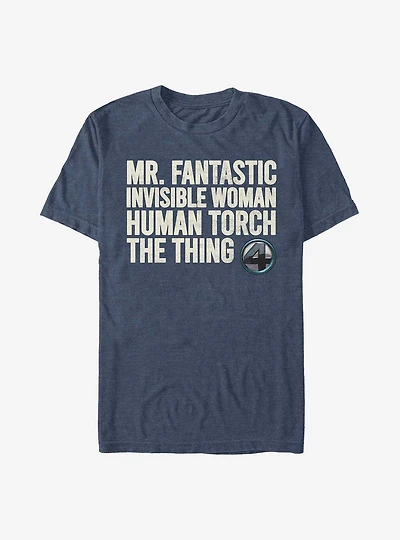 Marvel Fantastic Four Stack T-Shirt