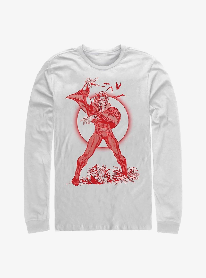 Marvel Morbius Red Long-Sleeve T-Shirt