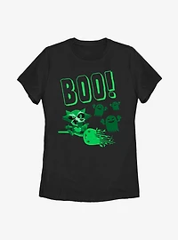 Marvel Guardians Of The Galaxy Boo Rocket Womens T-Shirt
