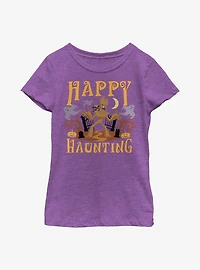 Marvel Guardians Of The Galaxy Happy Haunting Groot Youth Girls T-Shirt