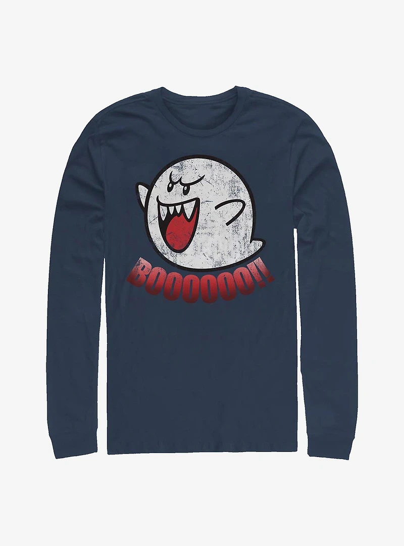 Nintendo Mario Boo Ghost Long-Sleeve T-Shirt