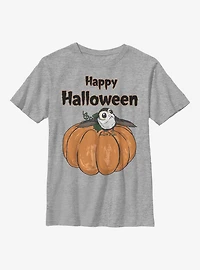 Star Wars Porg On A Pumpkin Youth T-Shirt