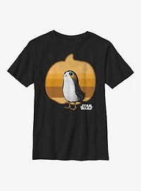 Star Wars Porg Simple Pumpkin Youth T-Shirt