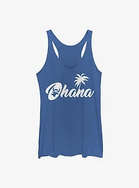 Disney Lilo & Stitch Sillhouette Ohana Girls Tank