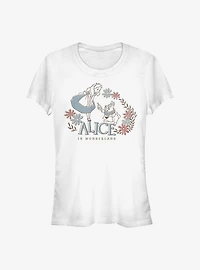 Disney Alice Wonderland And Rabbit Girls T-Shirt