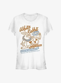 Disney Alice Wonderland Girls T-Shirt Rabbit