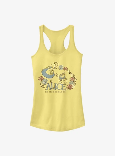 Disney Alice Wonderland And Rabbit Girls Tank