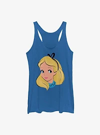 Disney Alice In Wonderland Big Face Girls Tank
