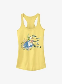 Disney Alice Wonderland Smell The Flowers Girls Tank