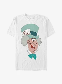 Disney Alice Wonderland Mad Hatter Big Face T-Shirt