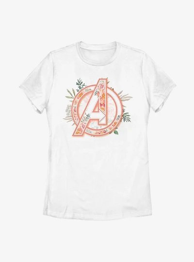 Marvel Avengers Floral Womens T-Shirt