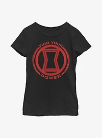 Marvel Black Widow Power Of Youth Girls T-Shirt