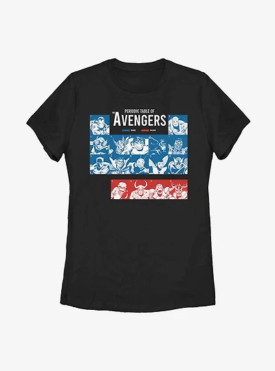 Marvel Avengers Periodic Womens T-Shirt