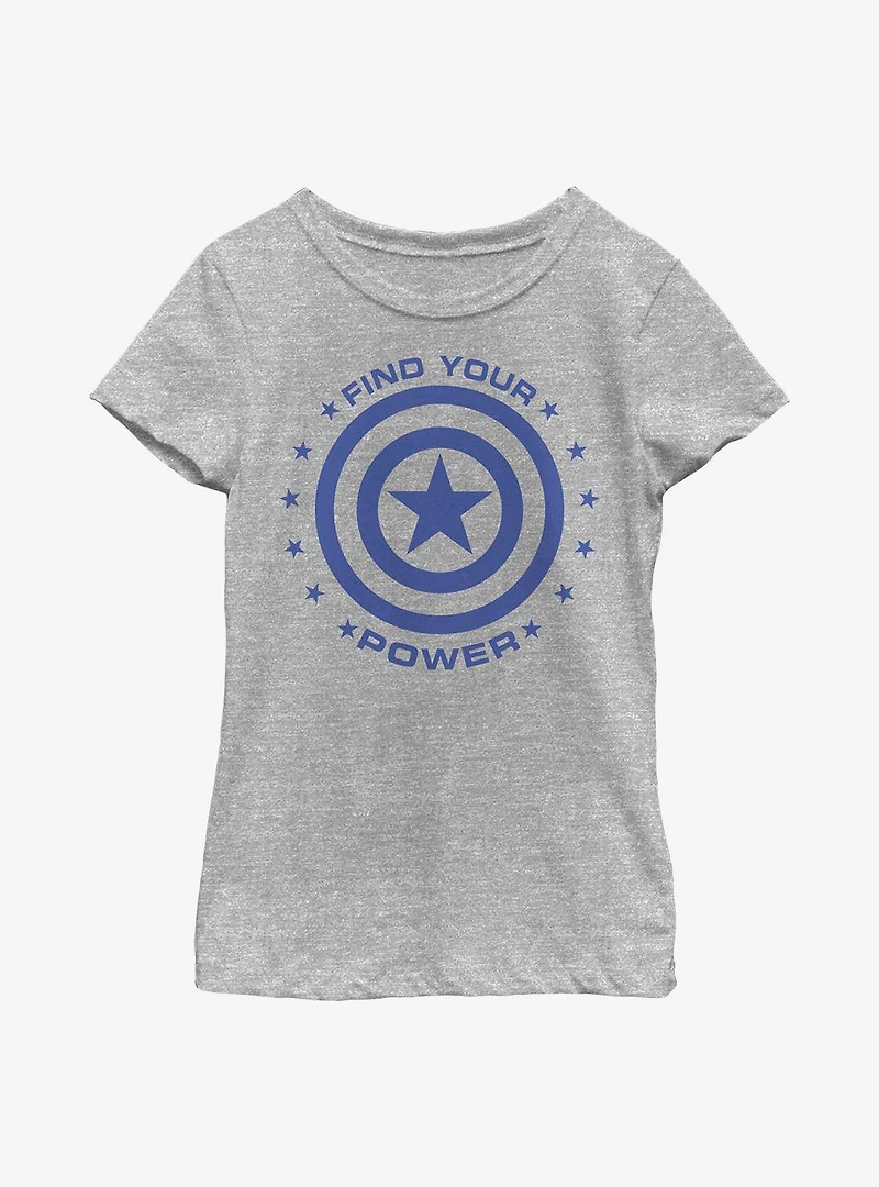 Marvel Captain America Power Youth Girls T-Shirt