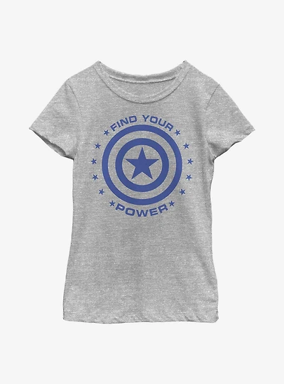 Marvel Captain America Power Youth Girls T-Shirt