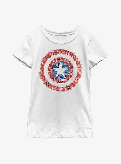 Marvel Captain America Super Soldier Youth Girls T-Shirt