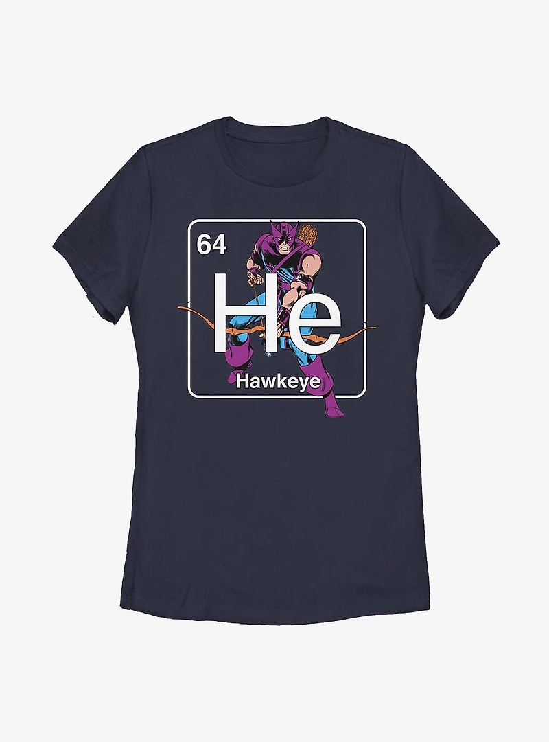 Marvel Hawkeye Periodic Womens T-Shirt